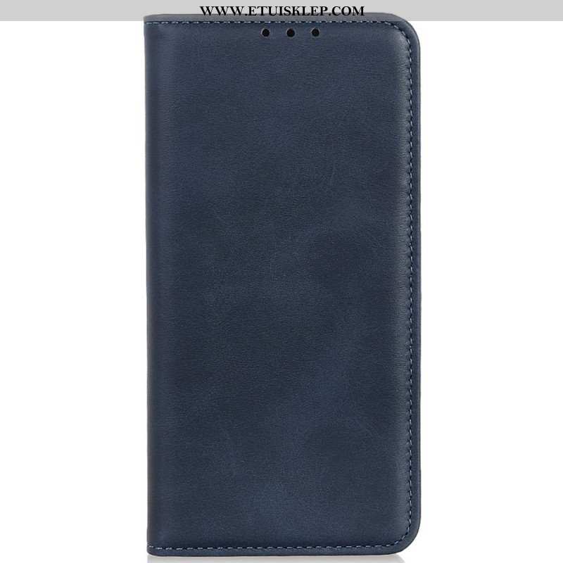 Etui Na Telefon do iPhone 14 Etui Folio Elegancka Dwoina Skórzana